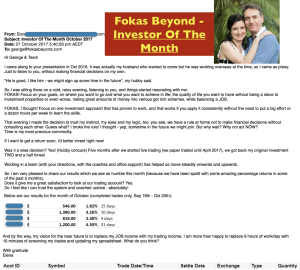 Elena, Fokas Beyond's Investor of the Month - Testimonials and Review