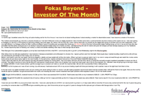 Thor, Fokas Beyond's Investor of the Month - Testimonials and Review