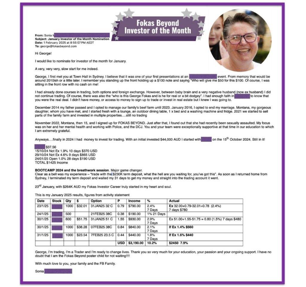 Investor of the month - 01 2025