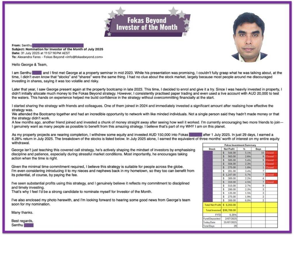 Investor of the month - 07 2025