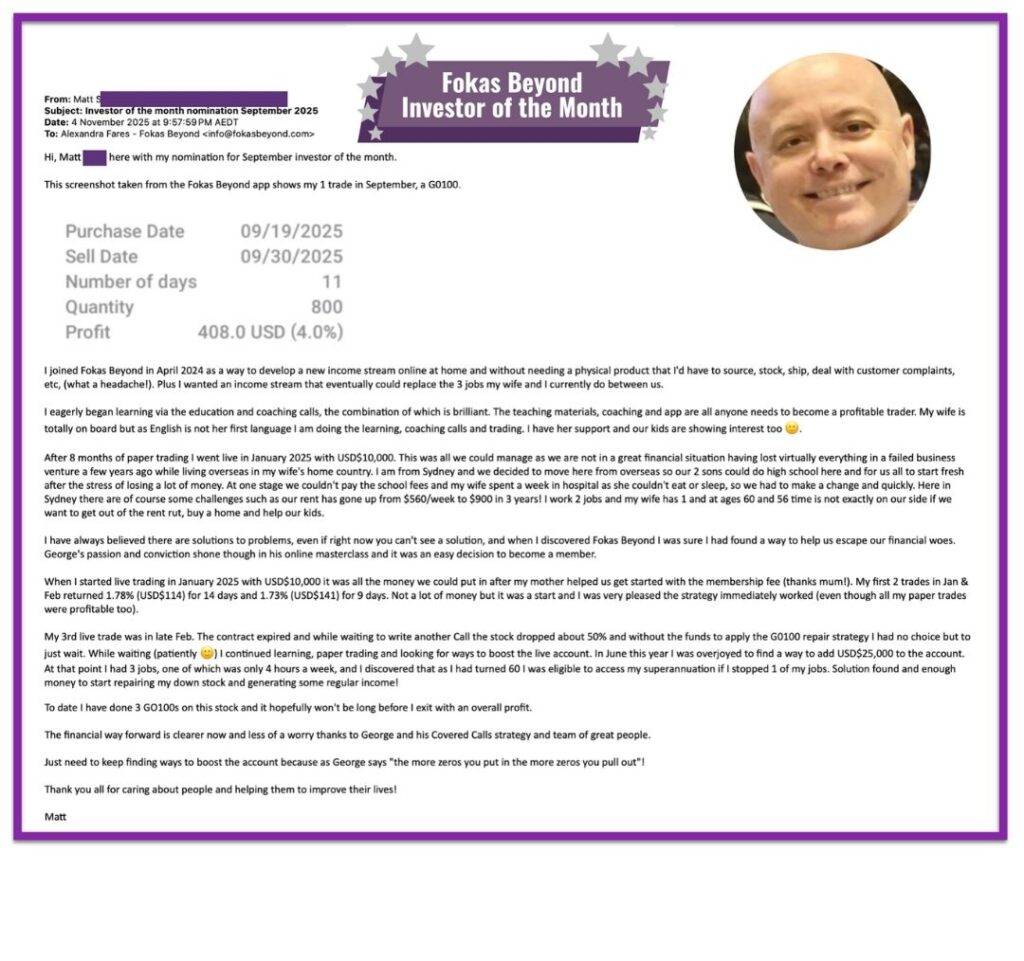 Investor of the month - 09 2025