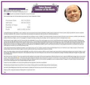 Investor of the month - 09 2025